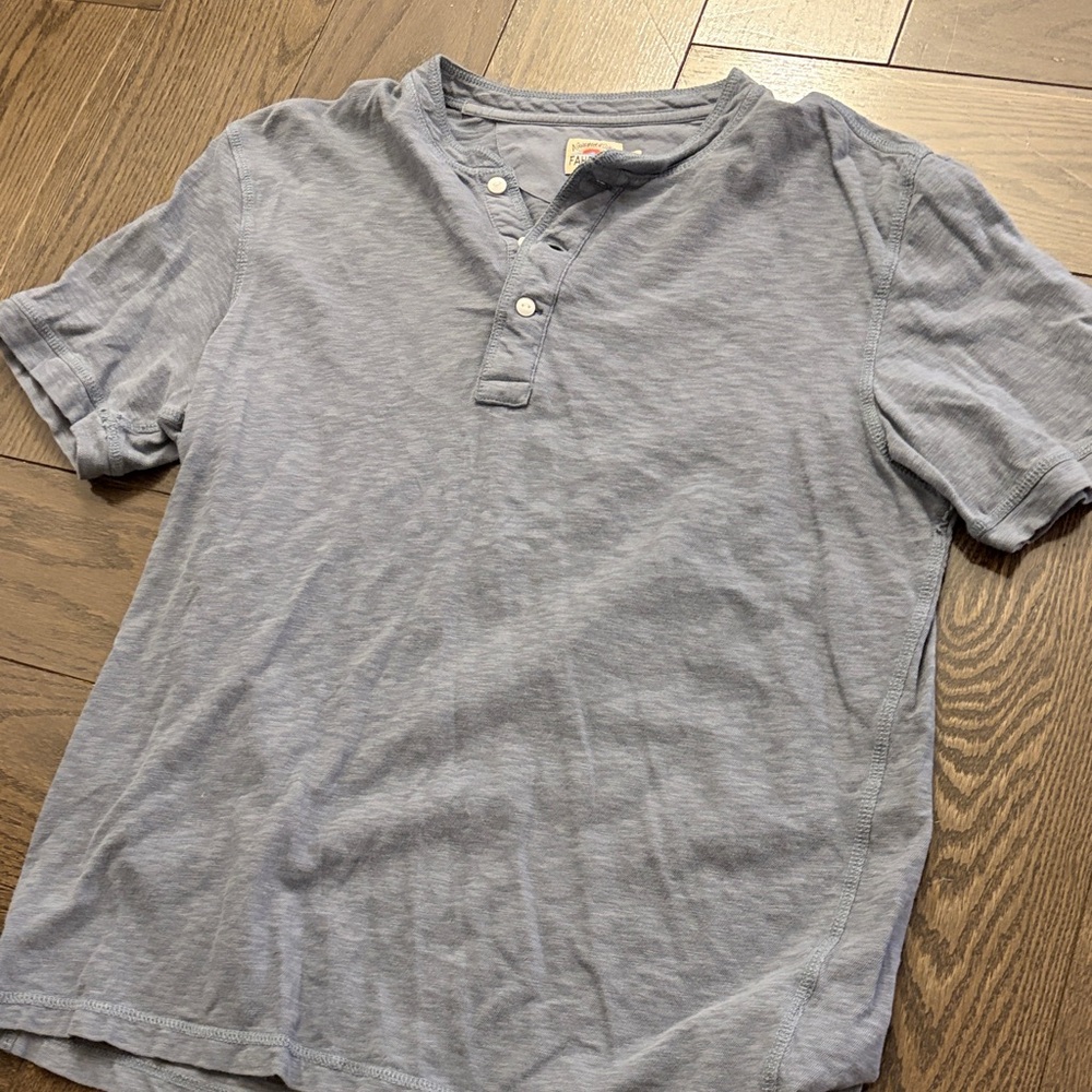 Men's Blue Henley Shirt